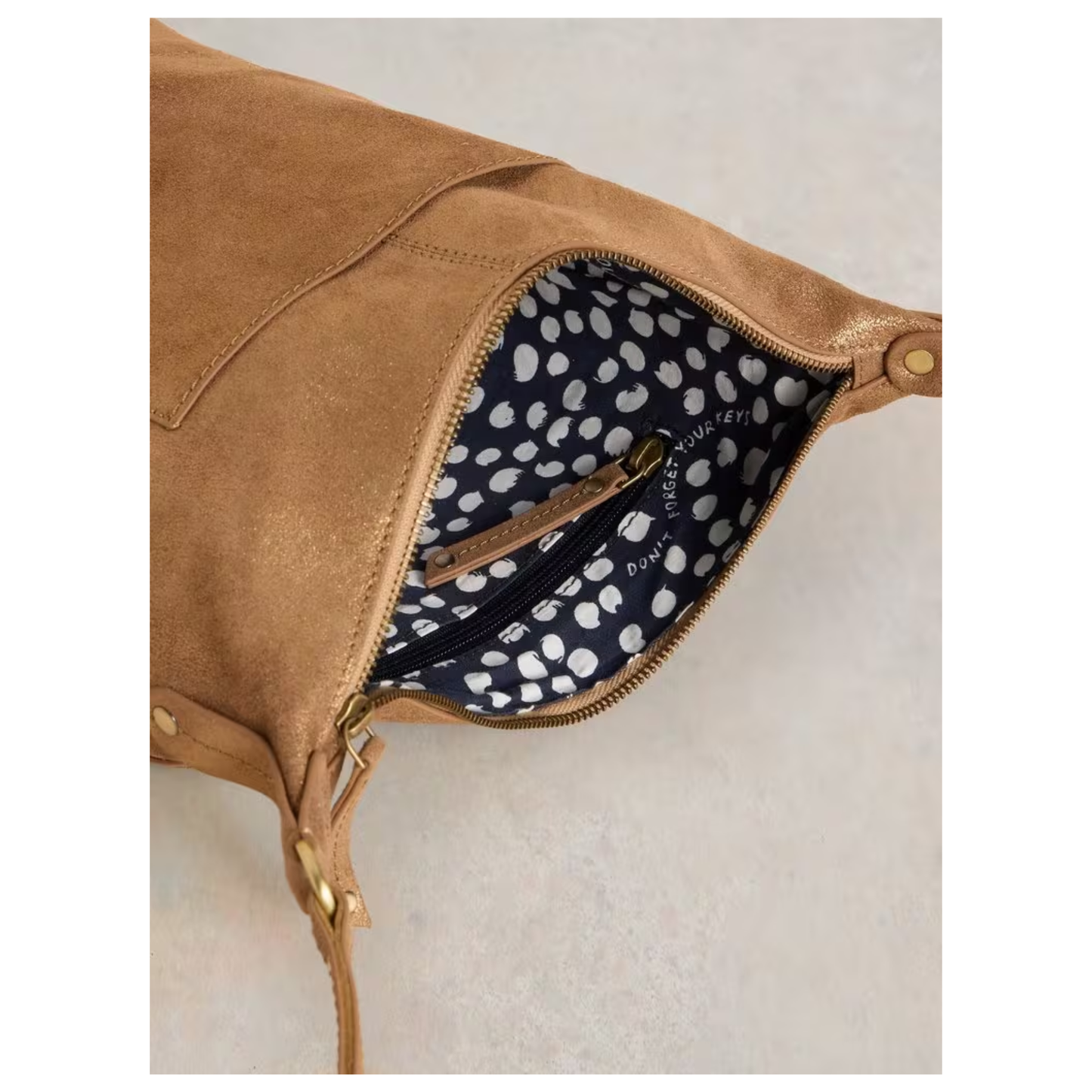 Fern Leather Crossbody Bag | Mixed Metallic
