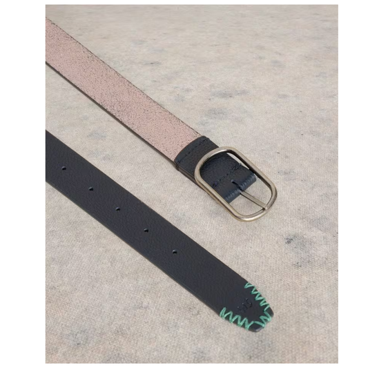 Outfit Maker Reversible Leather Belt | Pewter Multi