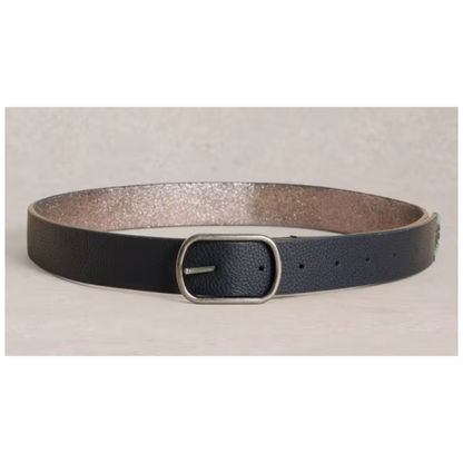Outfit Maker Reversible Leather Belt | Pewter Multi