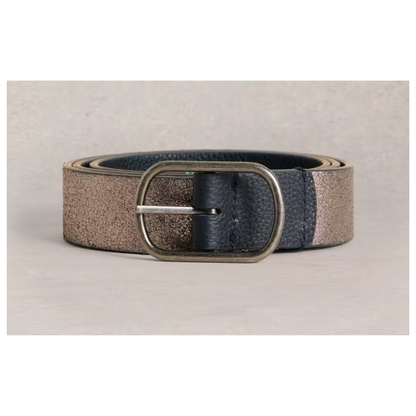 Outfit Maker Reversible Leather Belt | Pewter Multi