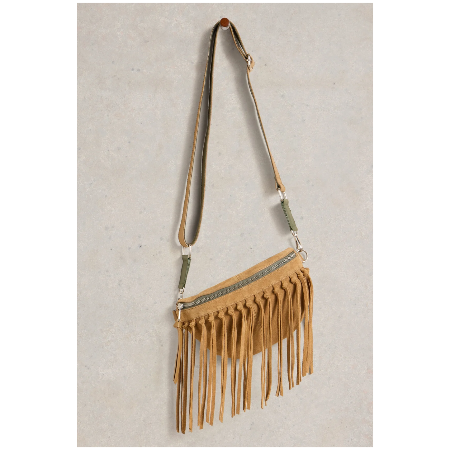 Mini Sebby Tassel Sling Leather Bag | Tan
