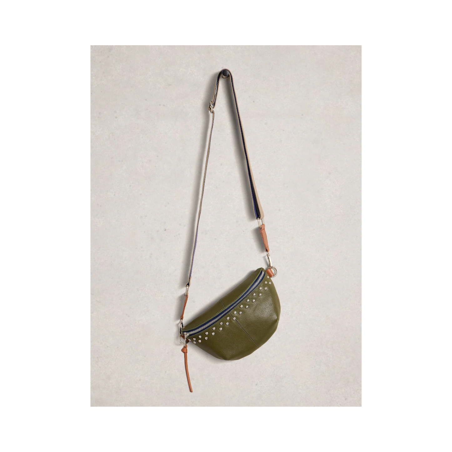 Mini Sebby Studded Sling Bag | Khaki Green