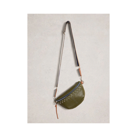 Mini Sebby Studded Sling Bag | Khaki Green