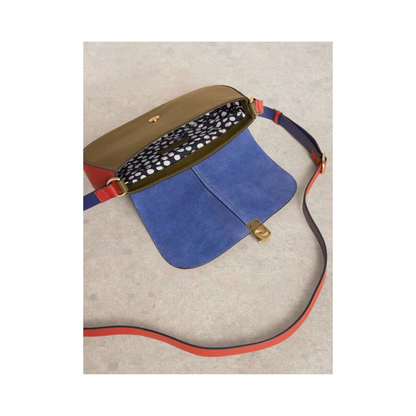 Silvy Lock Crossbody Bag | Blue Multi