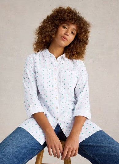 White Stuff - Sophie Longline Cotton Shirt