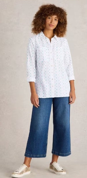 White Stuff - Sophie Longline Cotton Shirt