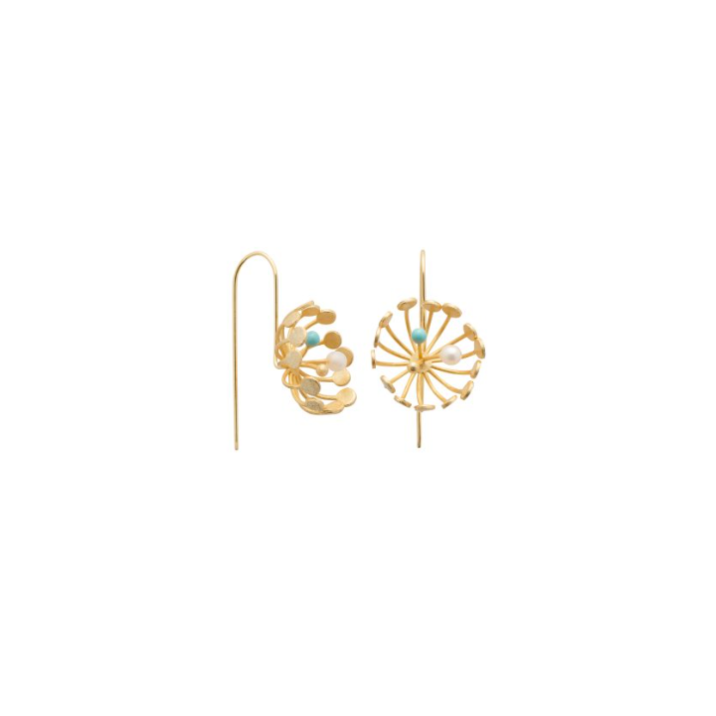 Jewellery - Spider Lily Earring | Pearl & Turquoise