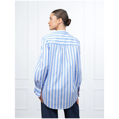 Tulip Wide Stripe Shirt | Blue