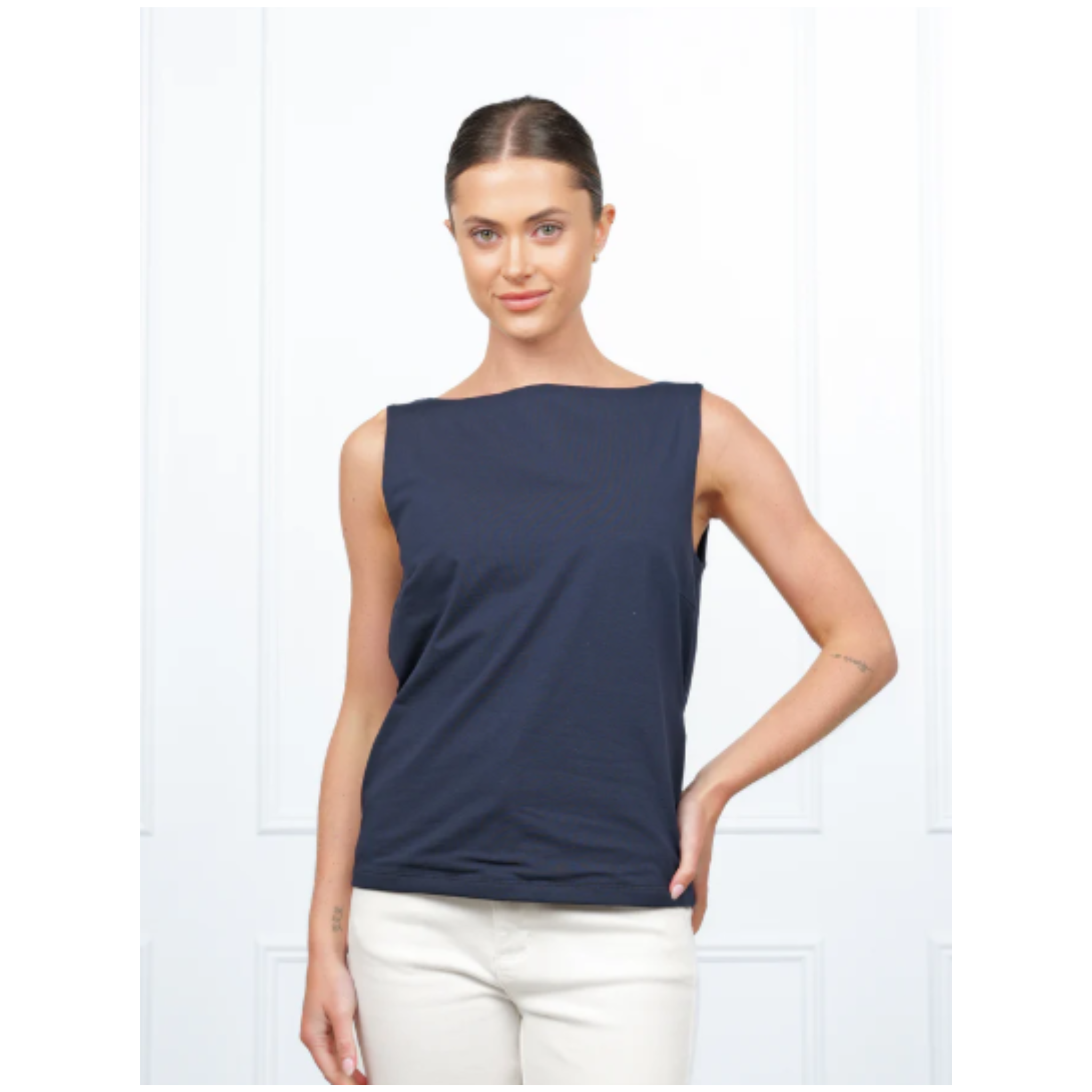 Juniber Shell Shell Top | Navy – Juniper & Co