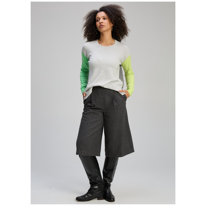 Zaket & Plover - Zippy Sweater | Light Marl | Cotton/Cashmere ZP8107