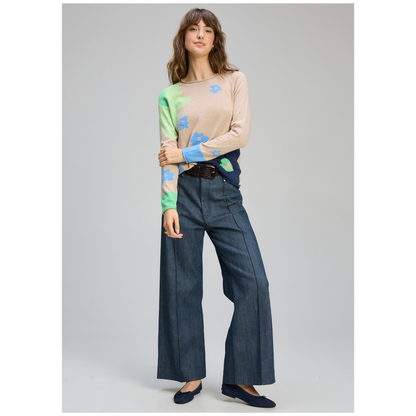 Zaket & Plover - Daisy Sweater | Almond | Cotton/Cashmere ZP8122