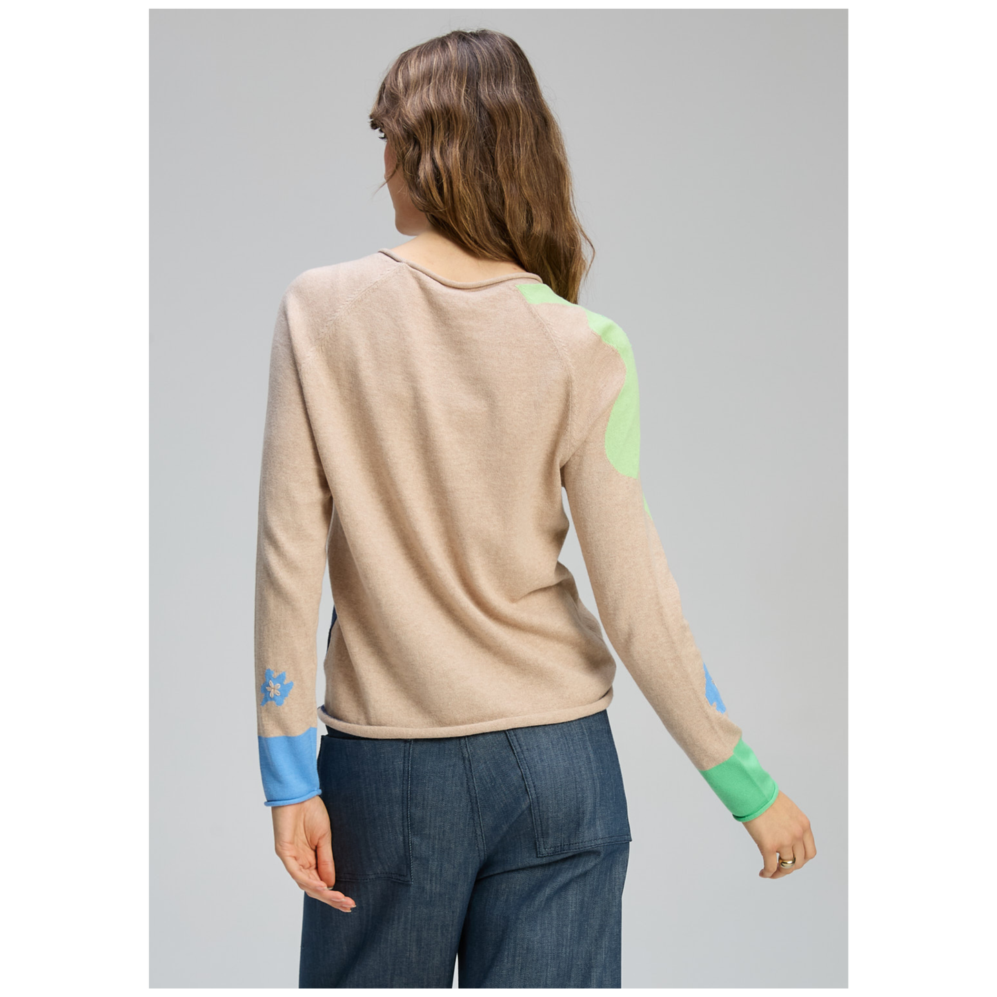 Zaket & Plover - Daisy Sweater | Almond | Cotton/Cashmere ZP8122