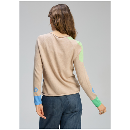 Zaket & Plover - Daisy Sweater | Almond | Cotton/Cashmere ZP8122