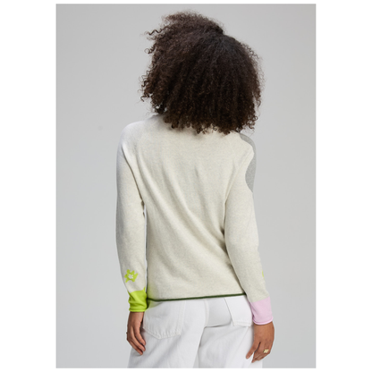 Zaket & Plover - Daisy Sweater | Ice | Cotton/Cashmere ZP8122