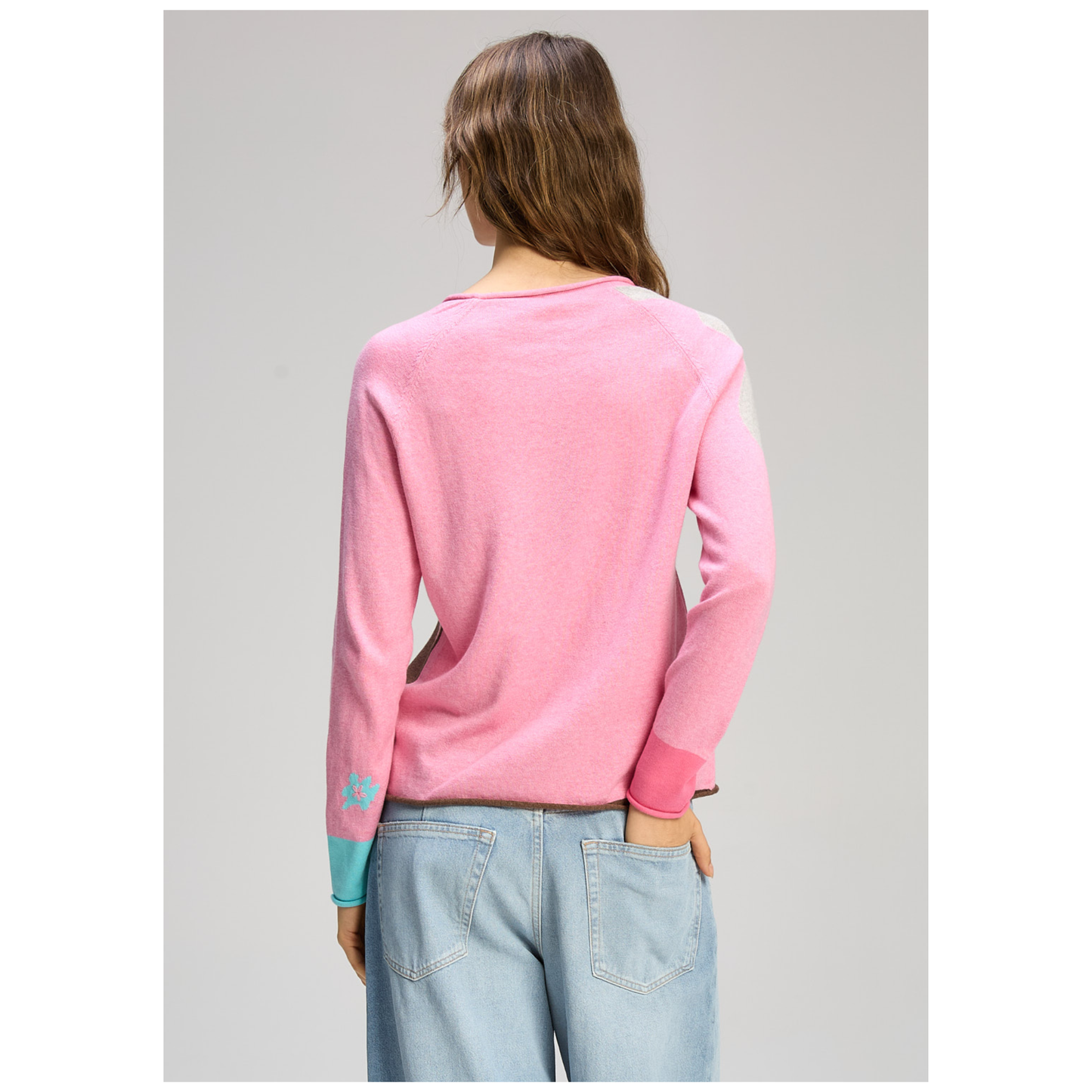Zaket & Plover - Daisy Sweater | Peony | Cotton/Cashmere ZP8122