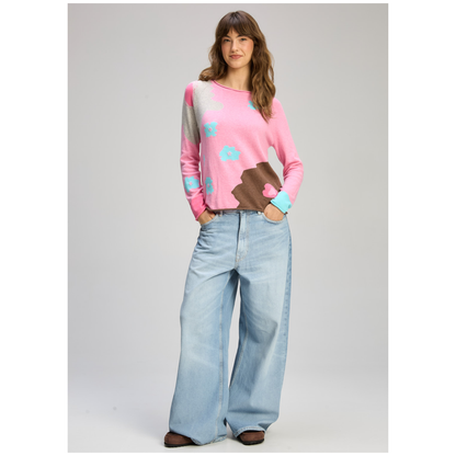Zaket & Plover - Daisy Sweater | Peony | Cotton/Cashmere ZP8122