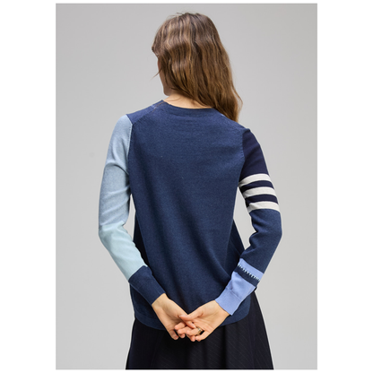 Zaket & Plover - Vibrant Sweater | Denim | Cotton/Cashmere ZP8124