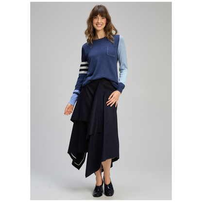 Zaket & Plover - Vibrant Sweater | Denim | Cotton/Cashmere ZP8124