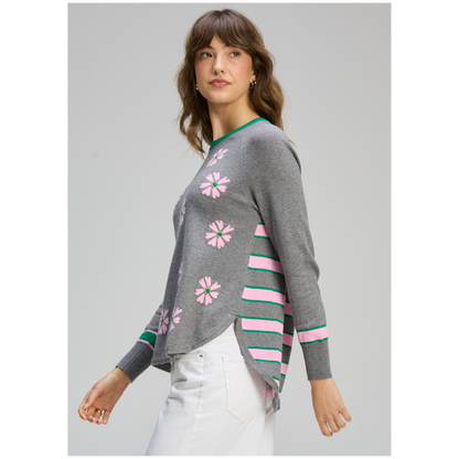 Zaket & Plover - Blossom Sweater | Cloud | Cotton/Cashmere ZP8132