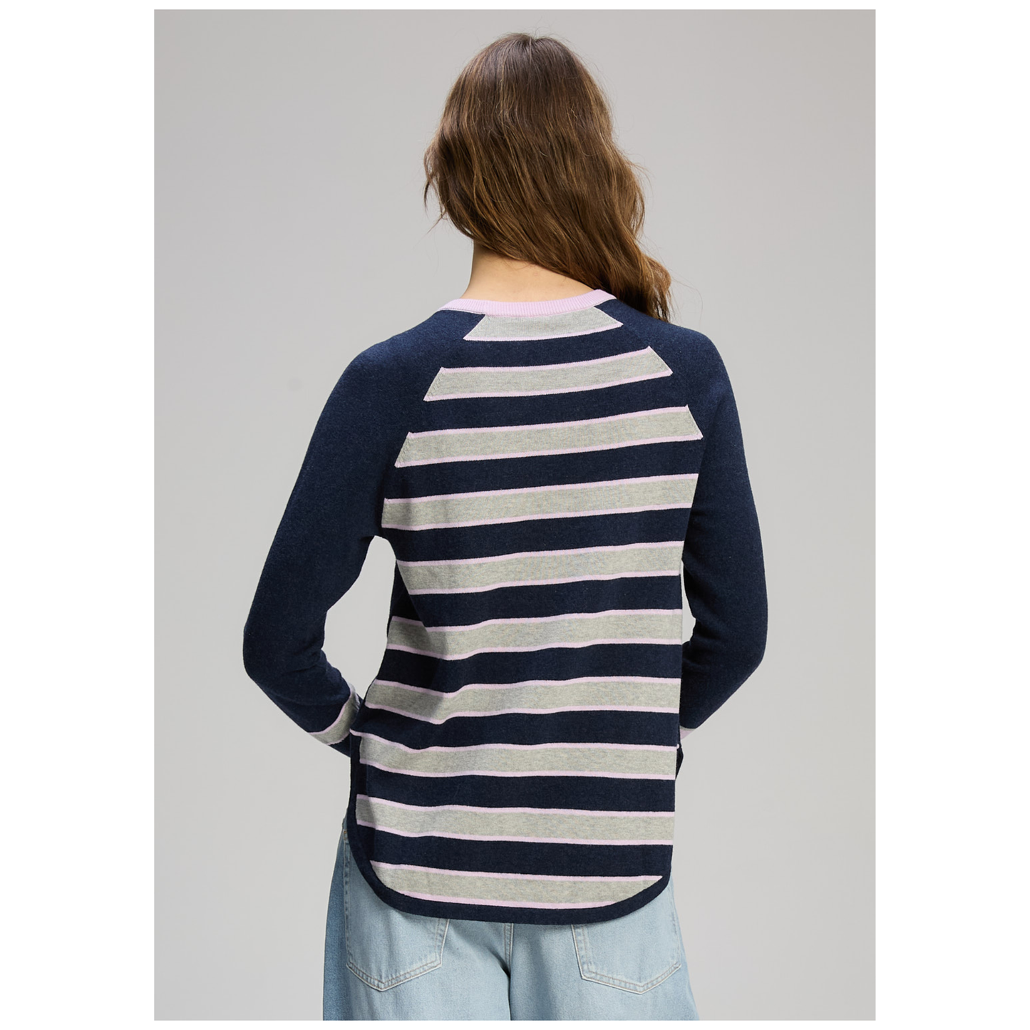 Zaket & Plover - Blossom Sweater | Dark Denim | Cotton/Cashmere ZP8132