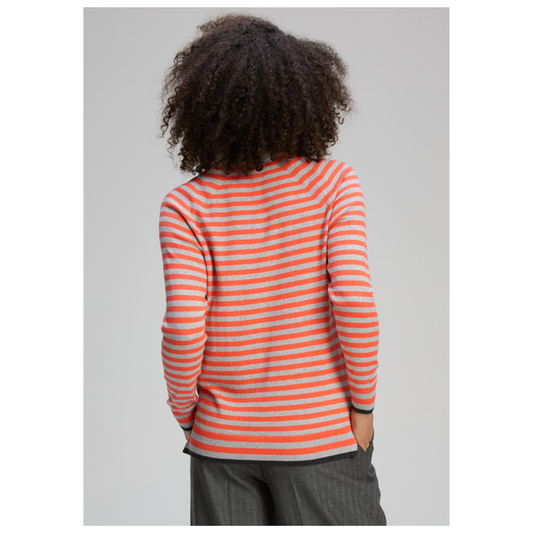 Zaket & Plover - Zest Striped Sweater | Marl | Cotton/Cashmere ZP8142