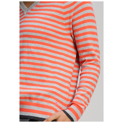 Zaket & Plover - Zest Striped Sweater | Marl | Cotton/Cashmere ZP8142