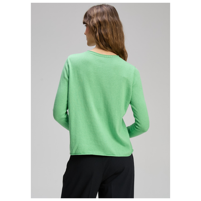 Zaket & Plover - Amity Sweater | Basil | Cotton/Cashmere ZP8145