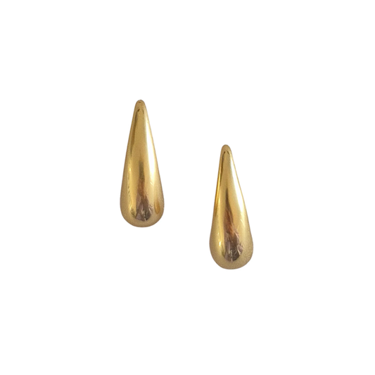 Jewellery - Gold Tear Drop Stud Earring | 4001