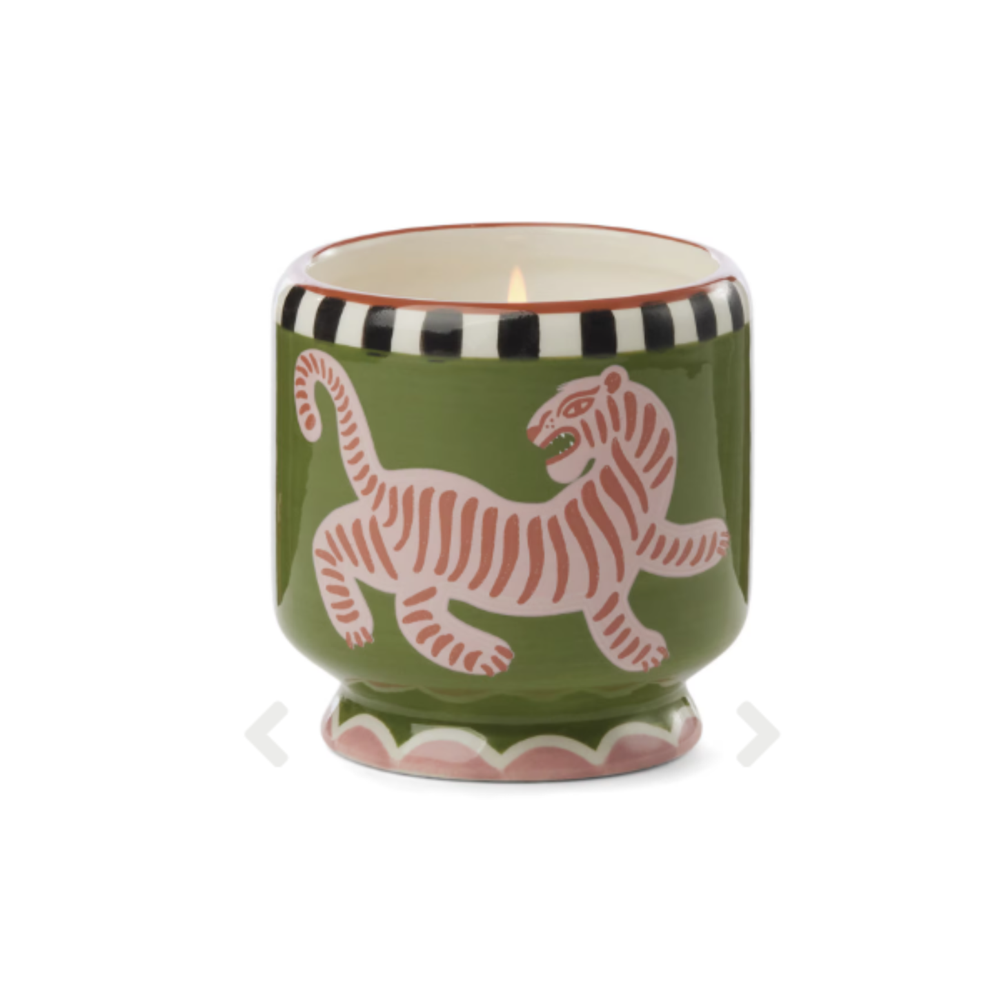 Paddywax - Adopo Tiger Ceramic Candle | Black Cedar & Fig