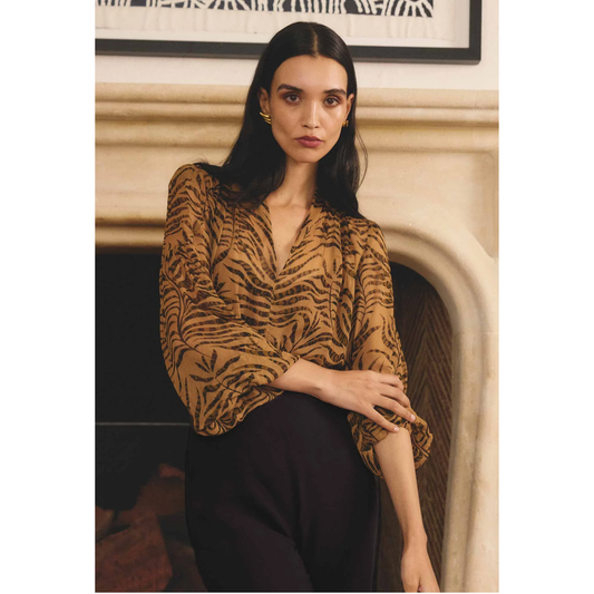 Once Was - Camille Sheer Shirt | Exotica