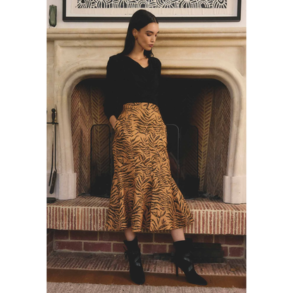 Once Was - Gayle Linen Skirt | Exotica