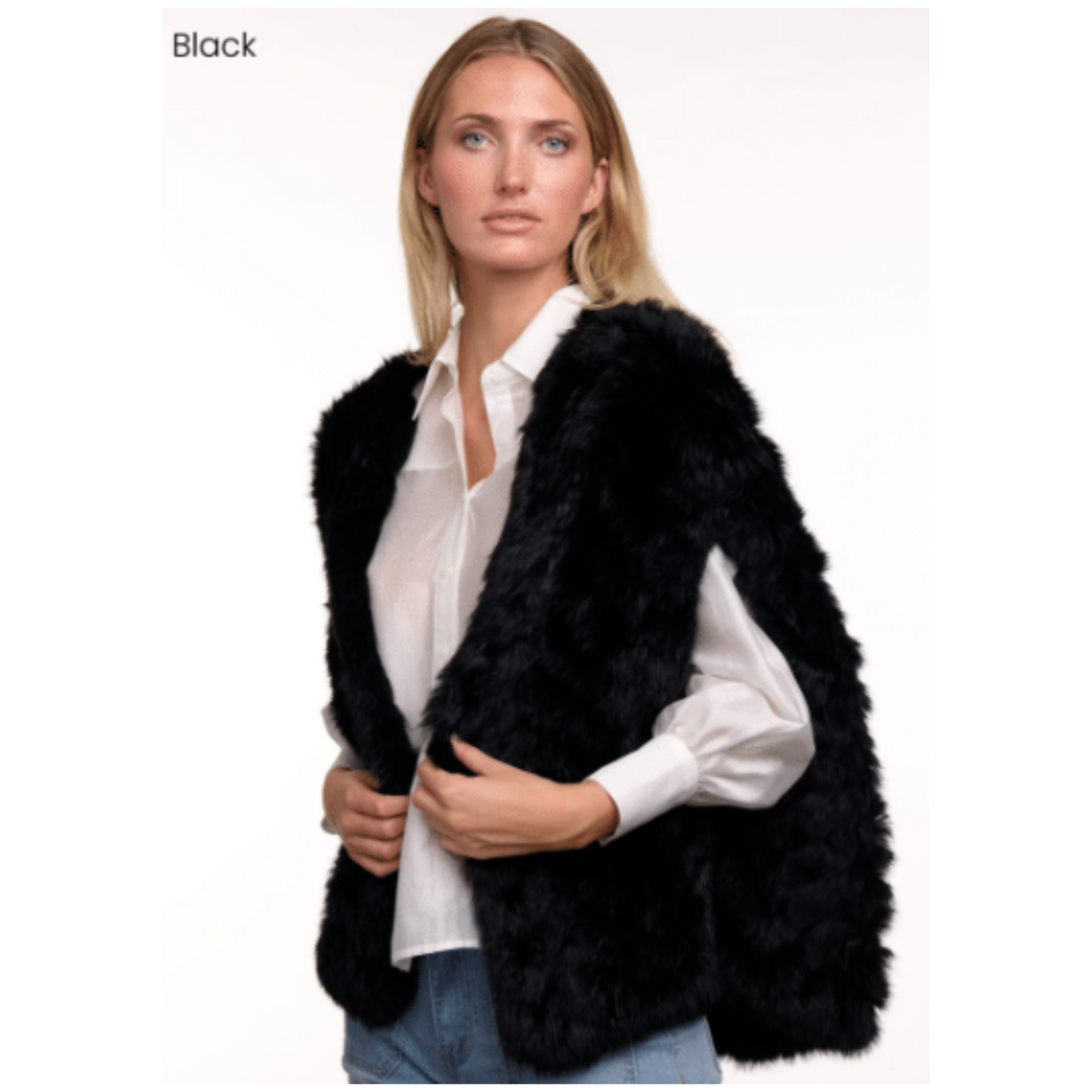 Balmoral Fur Cape | Black