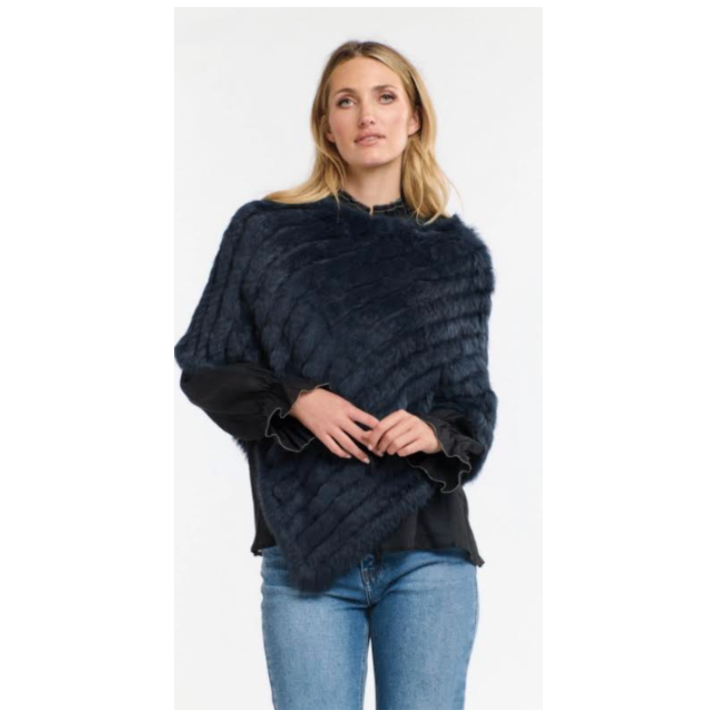 Pablo Fur Poncho | Midnight