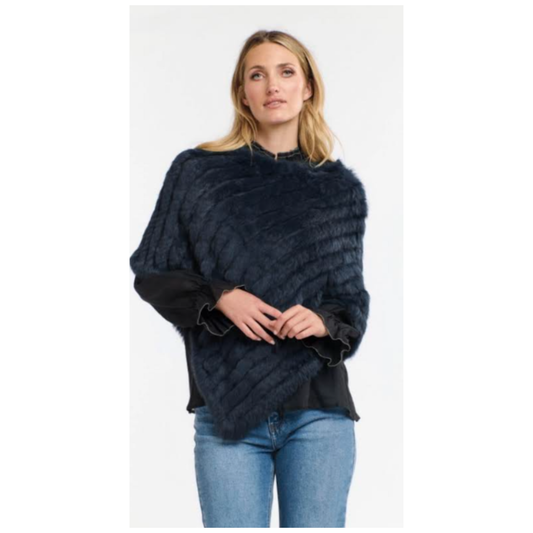 Pablo Fur Poncho | Midnight