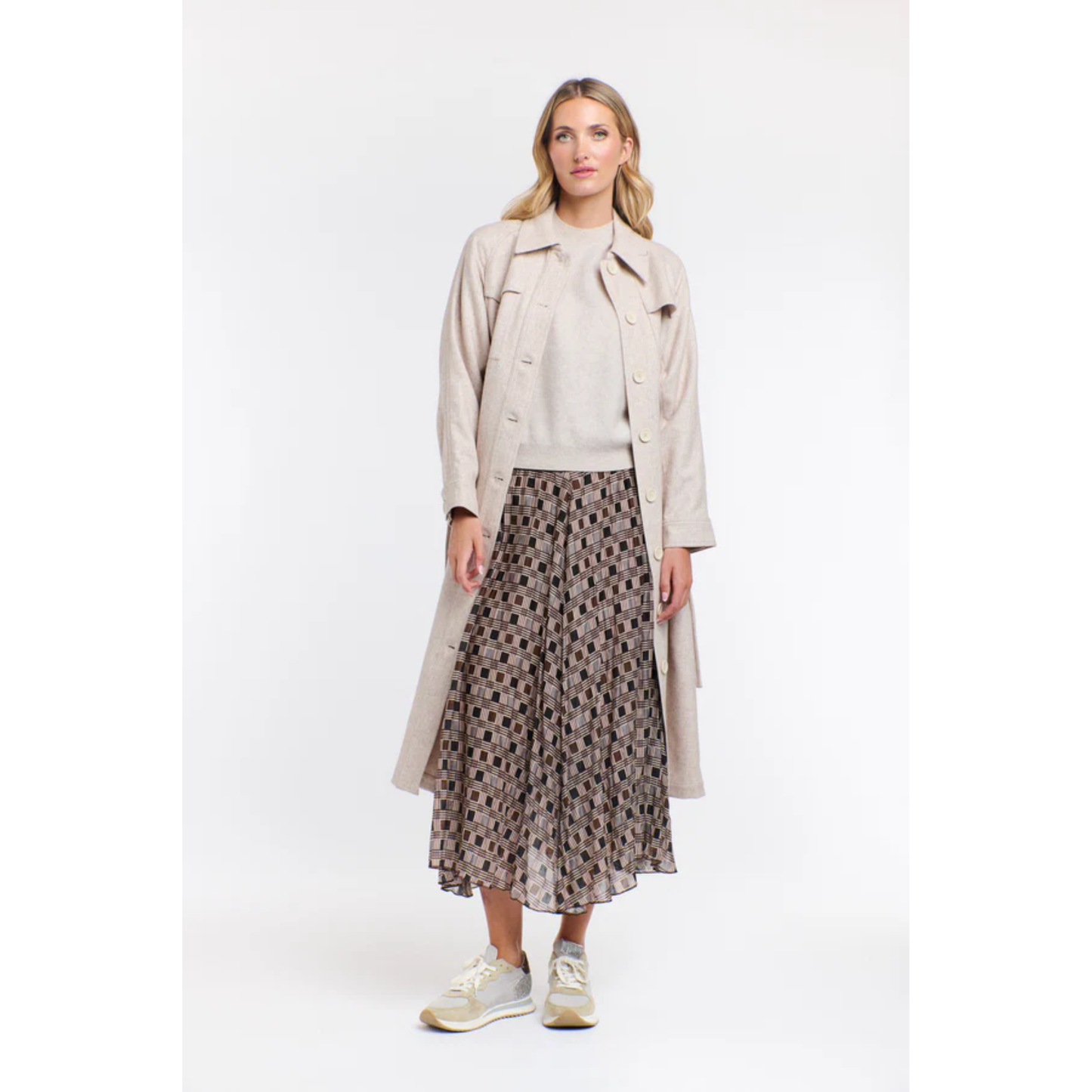 Westwood Check Skirt | Blue/Brown