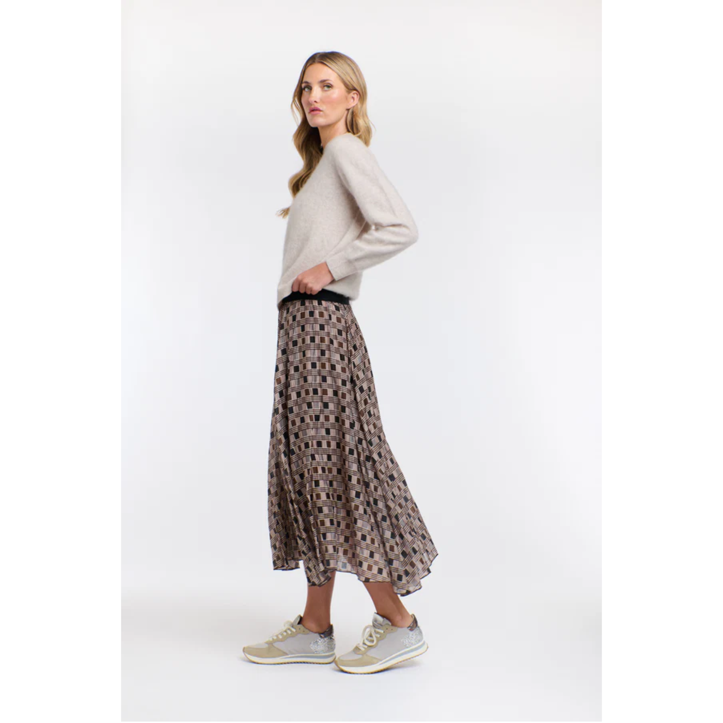 Westwood Check Skirt | Blue/Brown