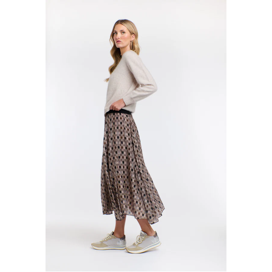 Westwood Check Skirt | Blue/Brown