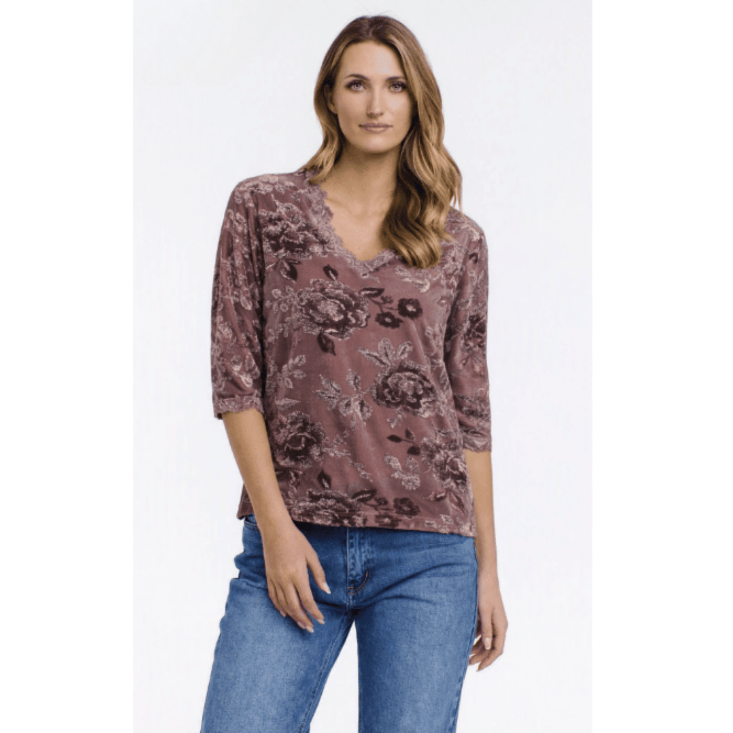 Maya Mesh Top | Portobello Brown