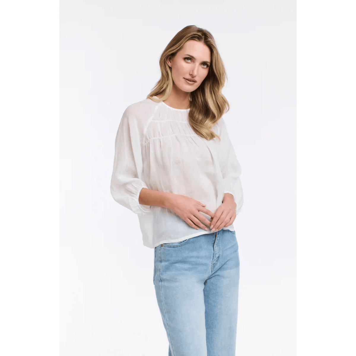 Eden Smock Top | White | 365 Days