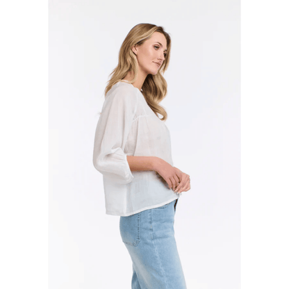 Eden Smock Top | White | 365 Days