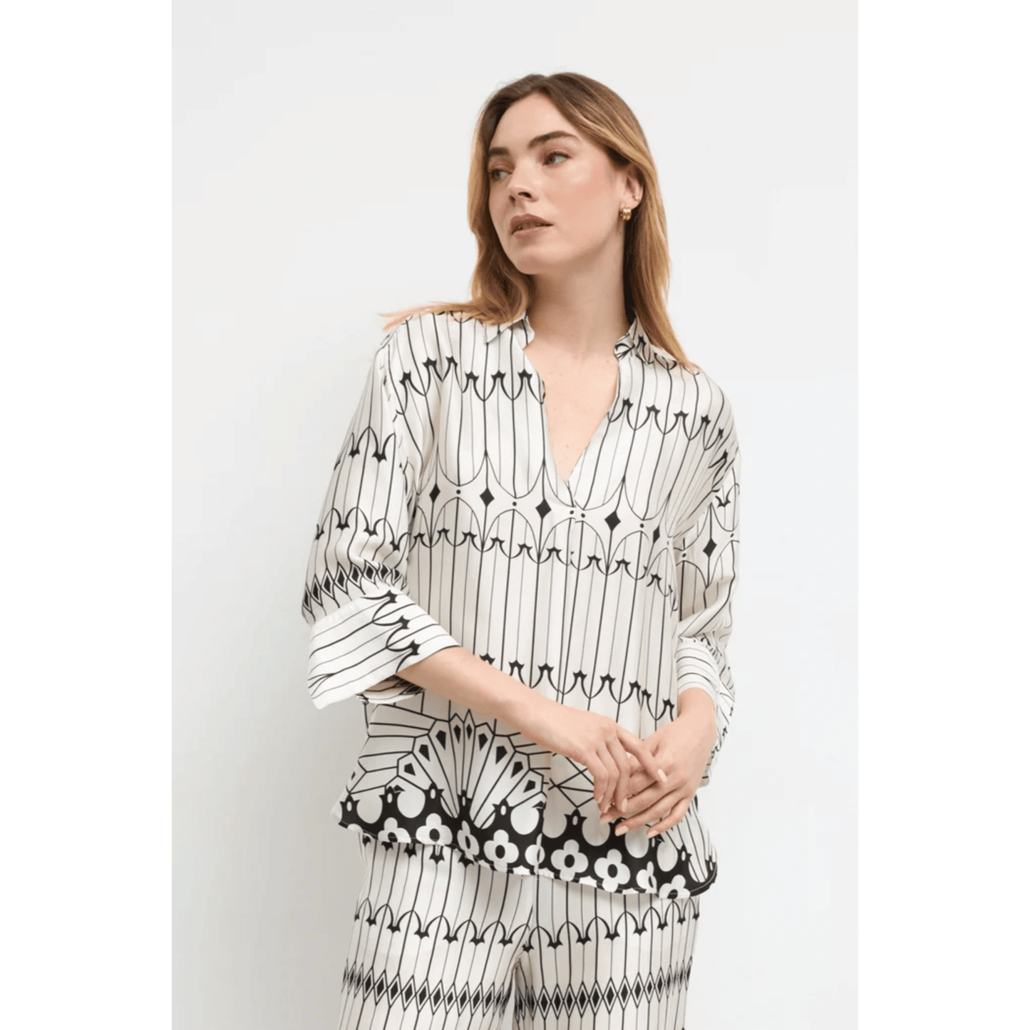 Lodosa Shirt | Black/White