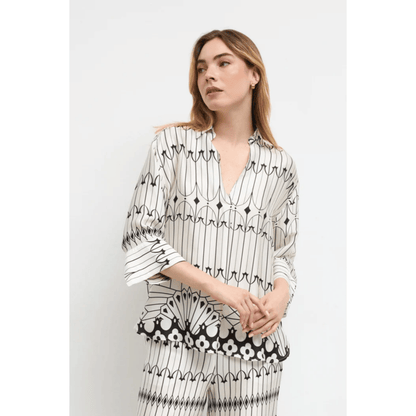 Lodosa Shirt | Black/White