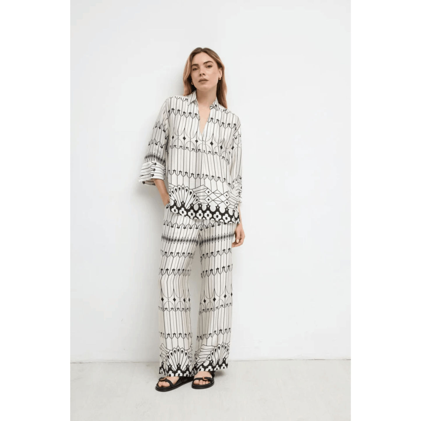 Lodosa Shirt | Black/White