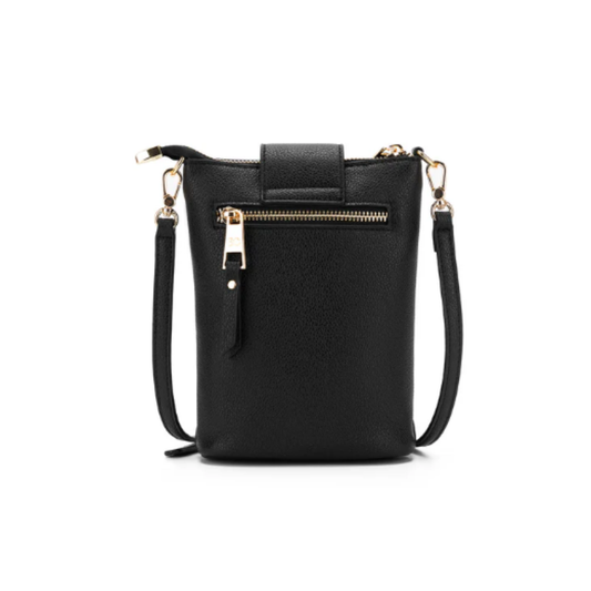 Lainey Phone Crossbody Bag | Black