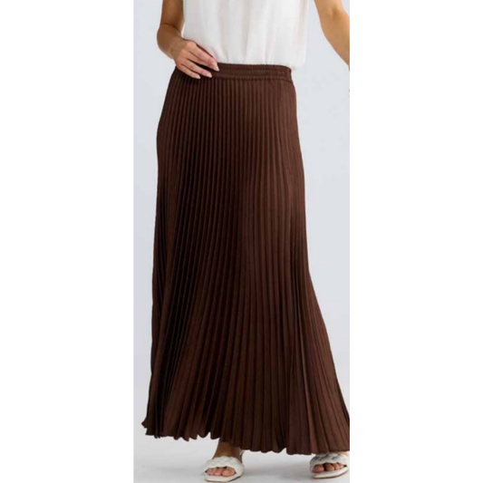 Alias Pleated Skirt | Chocolate