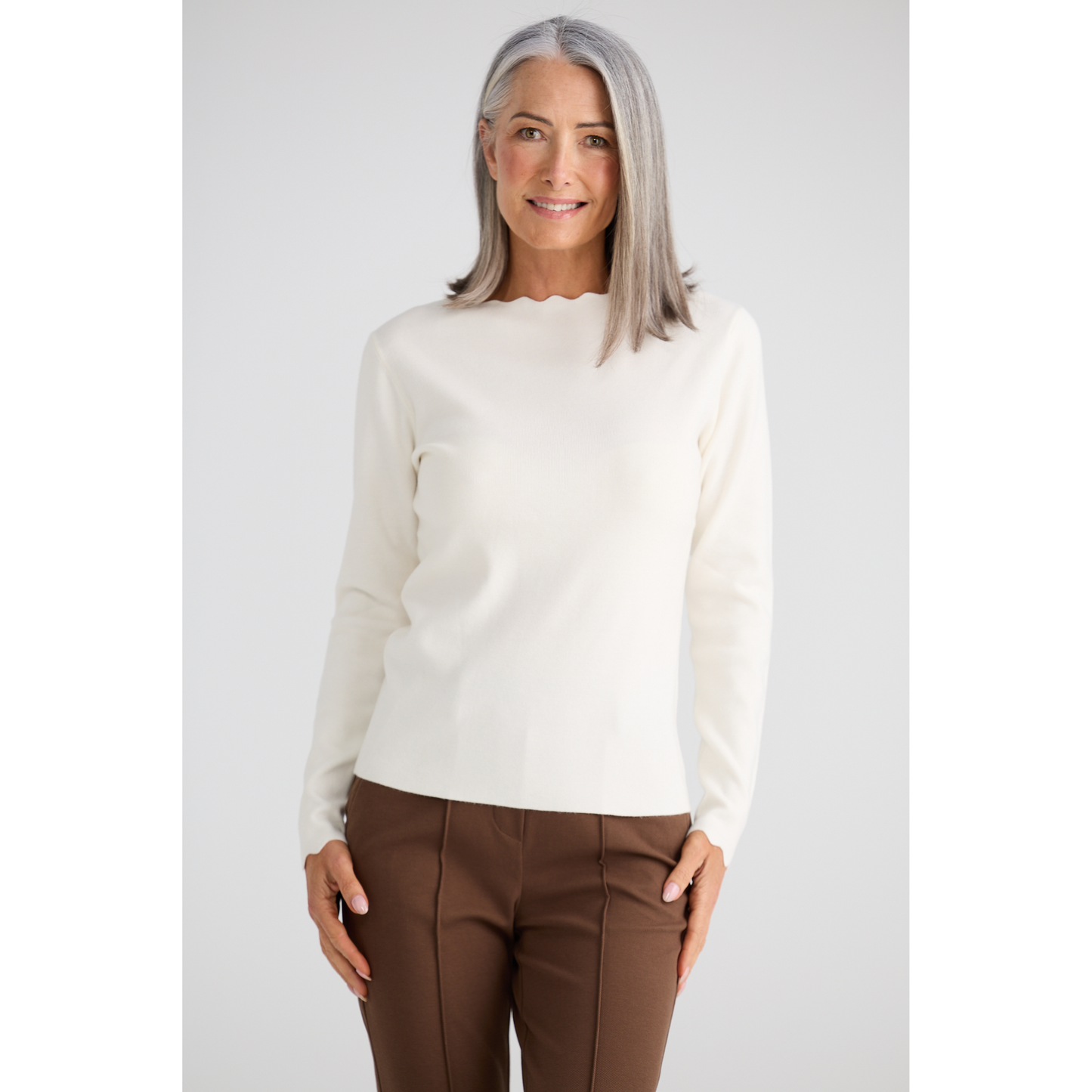 Brave & True - Jaden Cream Knit Top