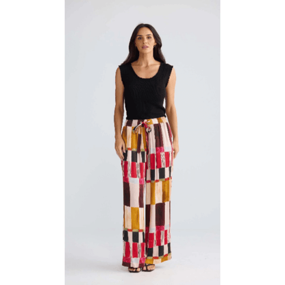 Astrid Pant | Painterly Geo | Sale No Return