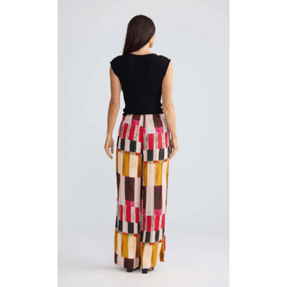 Astrid Pant | Painterly Geo | Sale No Return