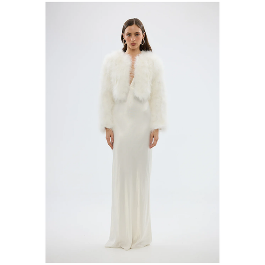 Bubish - Manhattan Crop Jacket | White