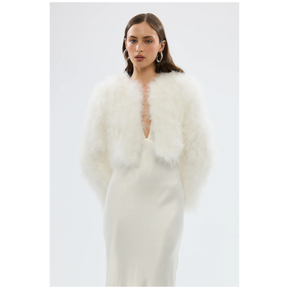 Bubish - Manhattan Crop Jacket | White